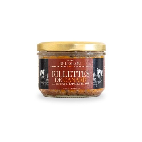 rillettes de canard au piment d'Espelette